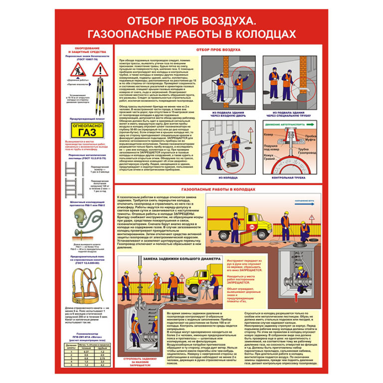 План производства газоопасных работ