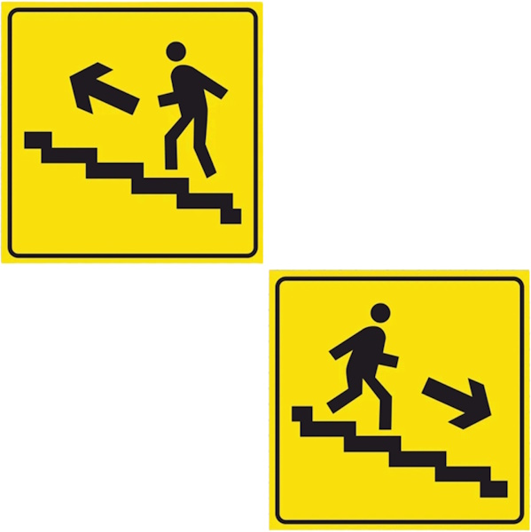 Тактильные пиктограммы «Вверх, Вниз», комплект из 2 шт.