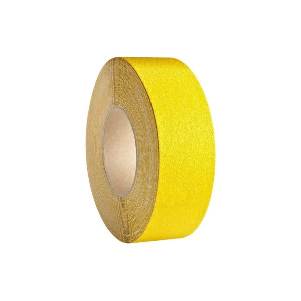 Противоскользящая безабразивная лента, ПВХ, желтая